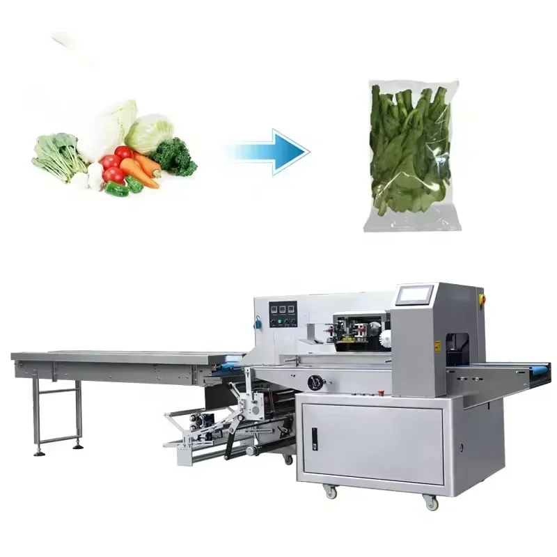 Automatic Pouch flow horizontal carrot lettuce fruit vegetable packing packaging machine