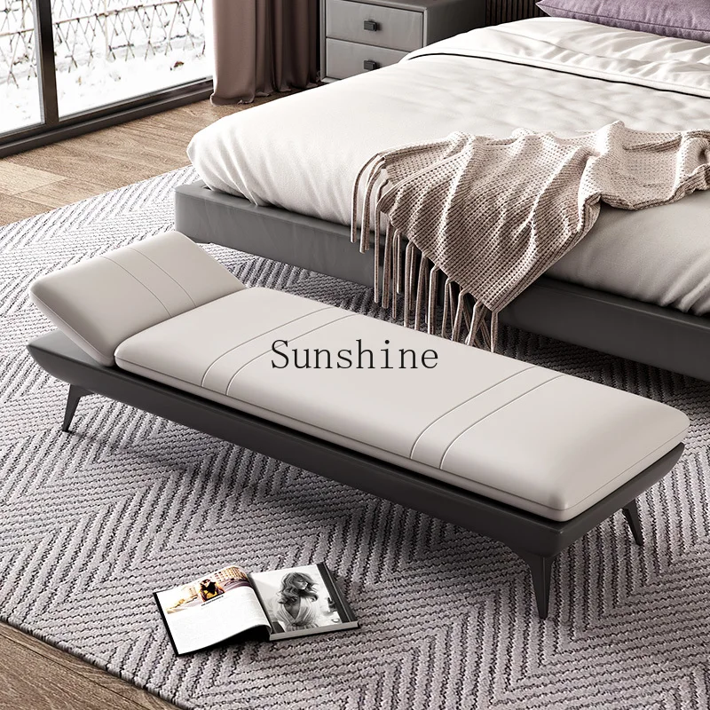 Italian bed end, minimalist bedroom lunch break, living room sofa, bedside stool, cloakroom