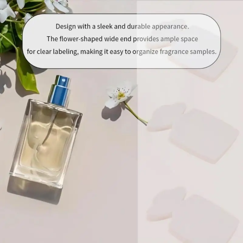 Picture 6: New 100Pcs Perfume Test Strips Perfume Blotter Strips Disposable White Perfume Test Paper Strips Multi-use For Essential Oils