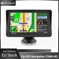 7 Inch Car GPS Navigation Touch Screen 256M + 8G FM Voice Prompts Europe Map Free Update Truck GPS Navigators