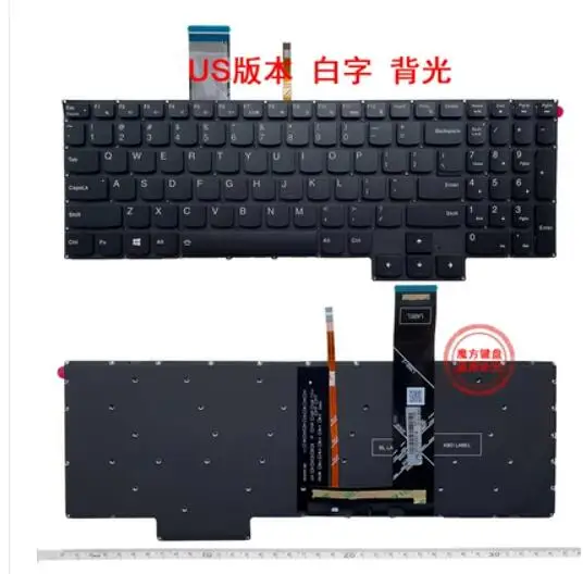 US Backlit US Keyboard para Lenovo, EUA, Y9000K, R9000K, 2021