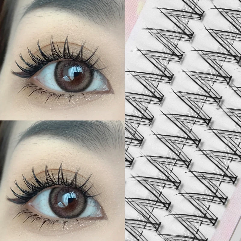 

Fairy False Eyelashes Cos Handmade False Eyelashes Little Devil Individual Lashes Extension Naturally Heat Bonded Cluster Lashes