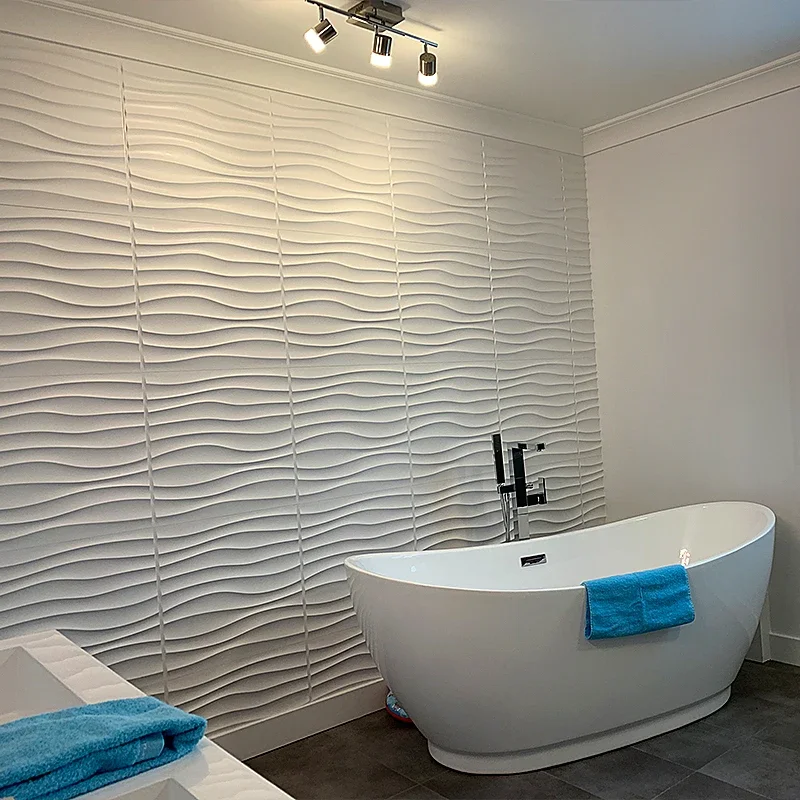 50x50cm 3D tile panel mold plaster wall 3D wall stickers living room wallpaper mural Waterproof 3D Wall Bathroom Kitchen