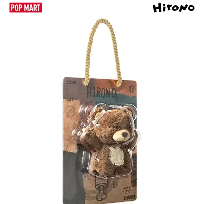 

POP MART HIRONO серия «Медведь и динозавр», виниловая плюшевая ручная кукла, загадочная глухая коробка, домашний декор, орнамент, фигурка, сумка для догадок