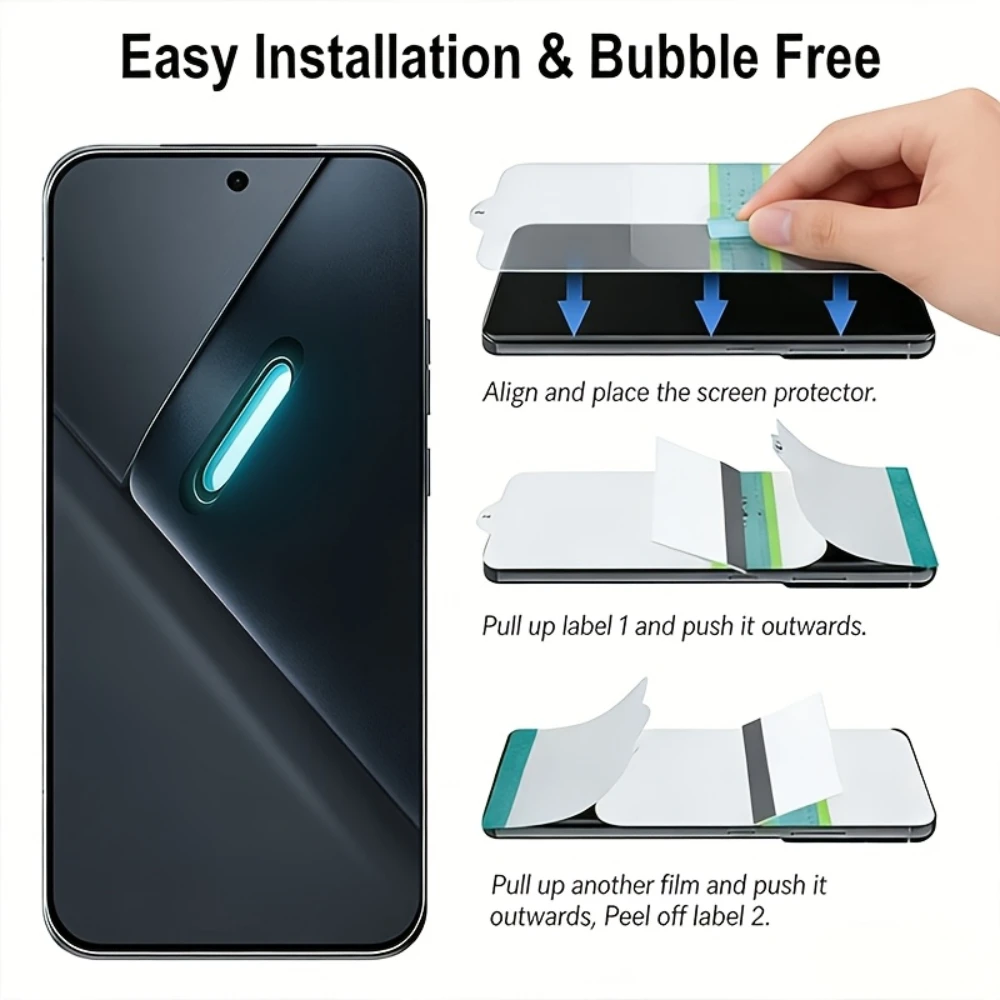 NNBILI 4 Stück Hydrogel-Folie Geeignet für Xiaomi POCO X8 Pro Max X8 Pro Geeignet für Xiaomi POCO F7 Pro F7Ultra M7 Pro X6 Pro – Detail 8