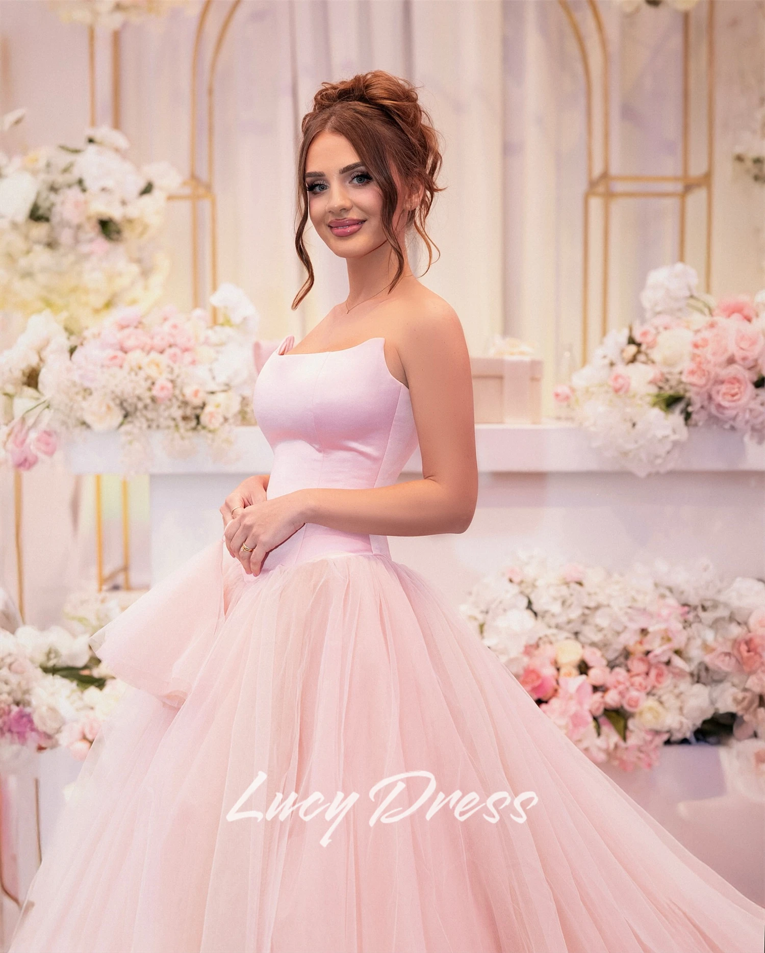 

Lucy Customized Party Dress Evening Dresses for Special Occasions Wedding Guest Dresses Classy Saudi Luxury Women Evening Dress