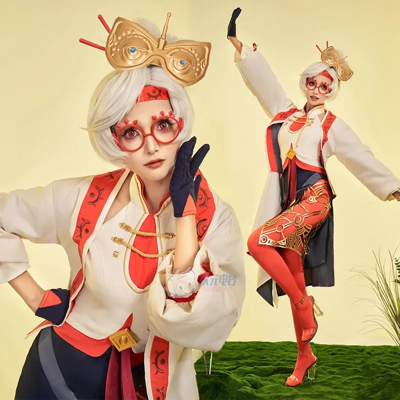 Purah Cosplay Costumes Cute Party Suit With Mask Glasses Halloween Carnival Uniforms Cosplay Costume Wig shoe glasse headgear