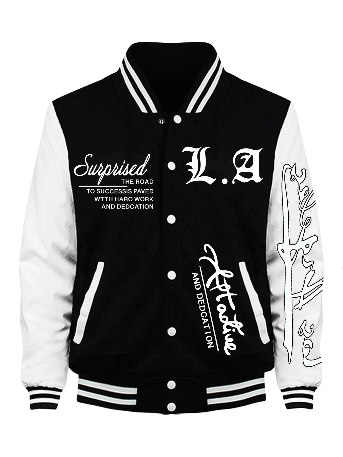 سترات ماليبو كاليفورنيا بأزرار مطبوعة بأحرف فنية ملابس نسائية رياضية ناعمة للخريف ملابس غير رسمية أساسيات بسيطة ملابس خارجية #1