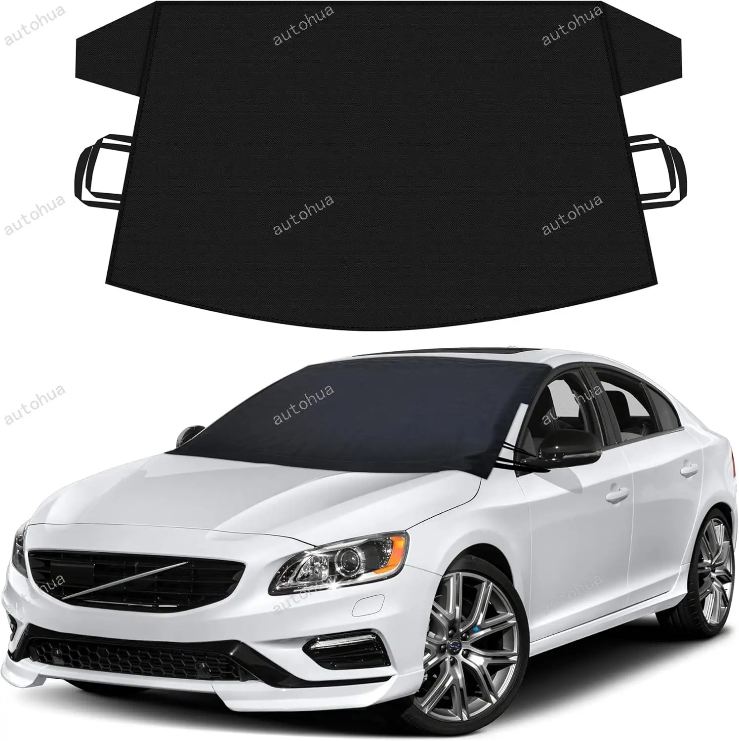 

Car Snow Cover for Ford Mondeo Windshield Cover for Ice Snow with Heavy-Duty 600D Oxford Car Cover, Waterproof & Anti-Slip,