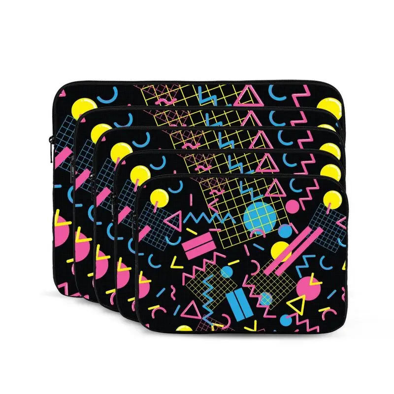 Retro 80s 90s Laptop Sleeve Bag Portable Business Briefcase Protective Case Water-Resistant for Ultrabook Notebook Tablet