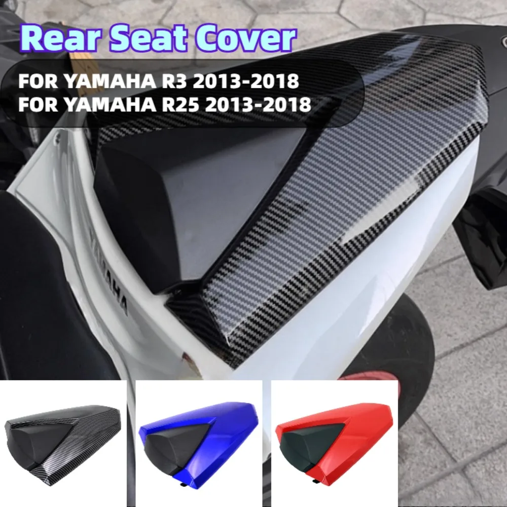 Motorcycle For YAMAHA YZFR25 YZFR3 2013-2024 Pillion Rear Passenger Solo Seat Cover Cowl YZF R3 R25 Rear Seat Cover Accessorie