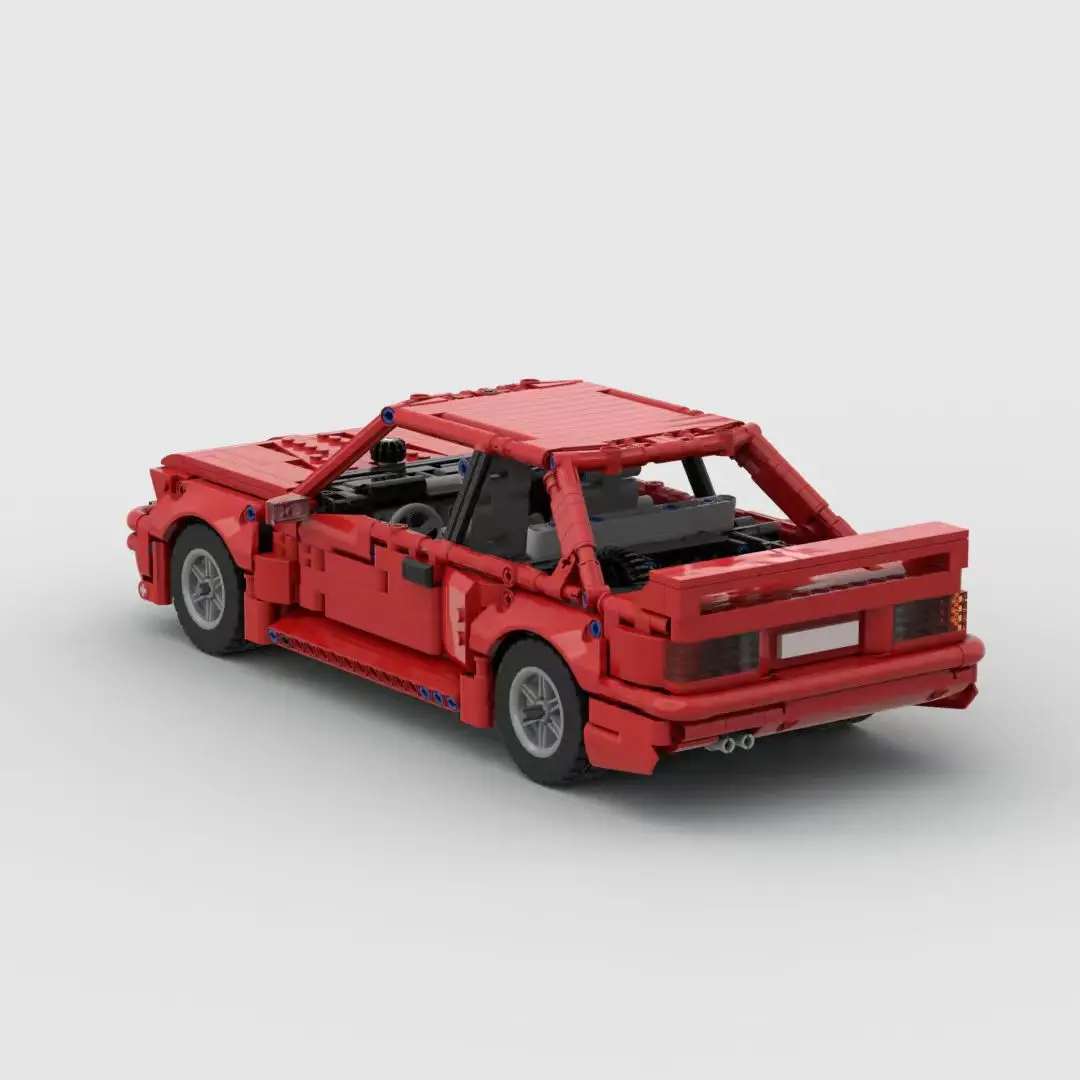 MOCテクニカルM3 E30 1/14スケールスポーツカー ビークルスピードチャンピオンレーサー 組み立てブロック クリエイティブガレージおもちゃ 男の子向けギフト