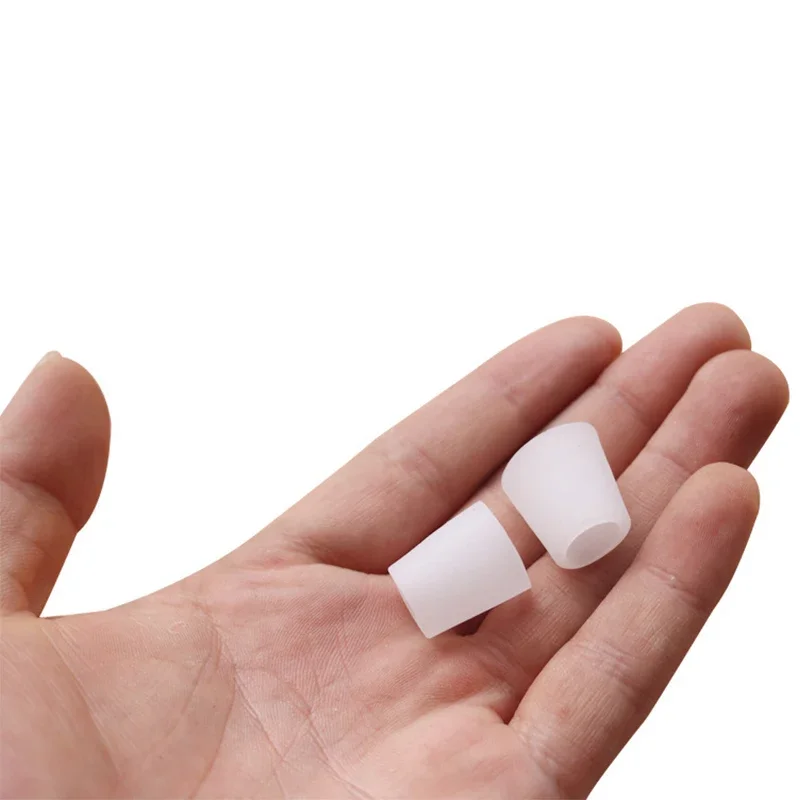 10Pcs=5Pairs Soft Silicone Tube Toe Protector Foot Corn Blisters Calluses Protection Pad Bunion Finger Pain Relief Massager Tool