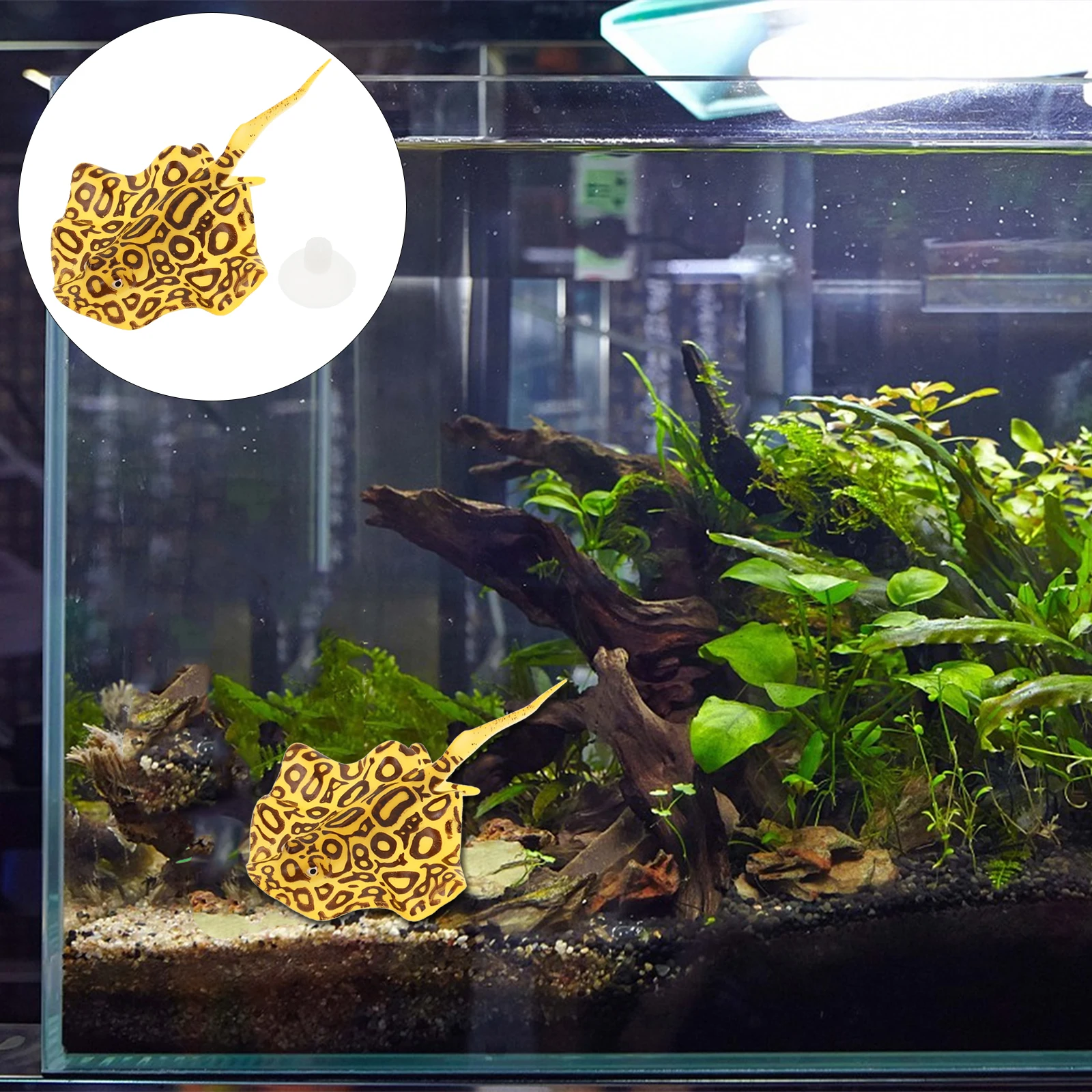 

1Pcs Realistic Silicone Aquarium Fish Luminous Decoration Lifelike Tropical Fish Tank Ornament Environmental Friendly Safe Gift