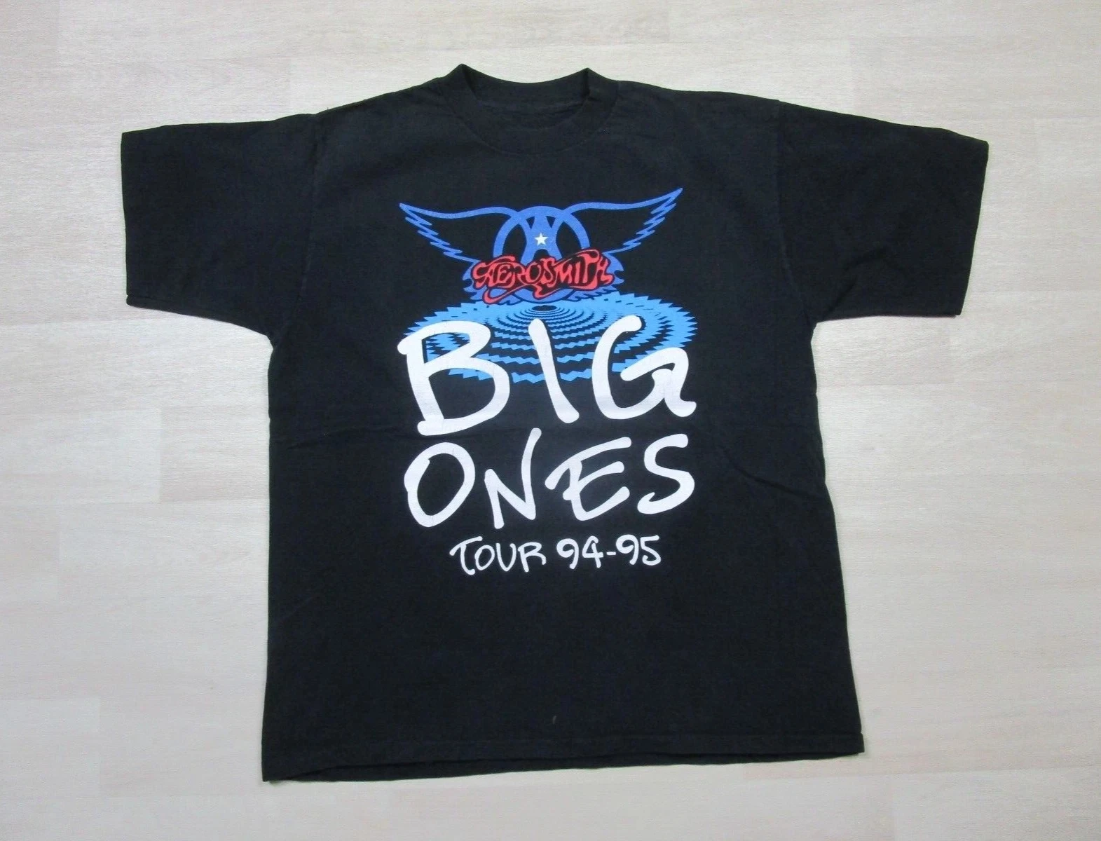 

Vintage Aerosmith T Shirt Big Ones Tour 94-95 Rock Concert 1990's USA Music Band Singer Shirt Men Street Short-sleeved Women