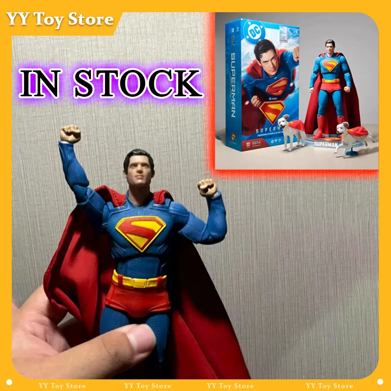 

In Stock Fondjoy Toys Anime Action Figure Superman Model 19cm Movie Superman Action Figure Dc Multiverse Collection Statue Gifts