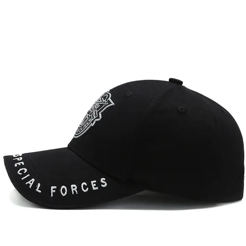 Imagen 2 del producto Gorra de béisbol de las Fuerzas Especiales bordada para hombre, gorro táctico del ejército, Snapback, ajustable, informal, Unisex