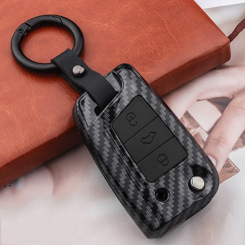 Car Remote Key Case Cover For VW Volkswagen Golf 7 MK7 Tiguan MK2 For SEAT Ateca Leon FR 2 Ibiza For Skoda Octavia A7 Accessorie