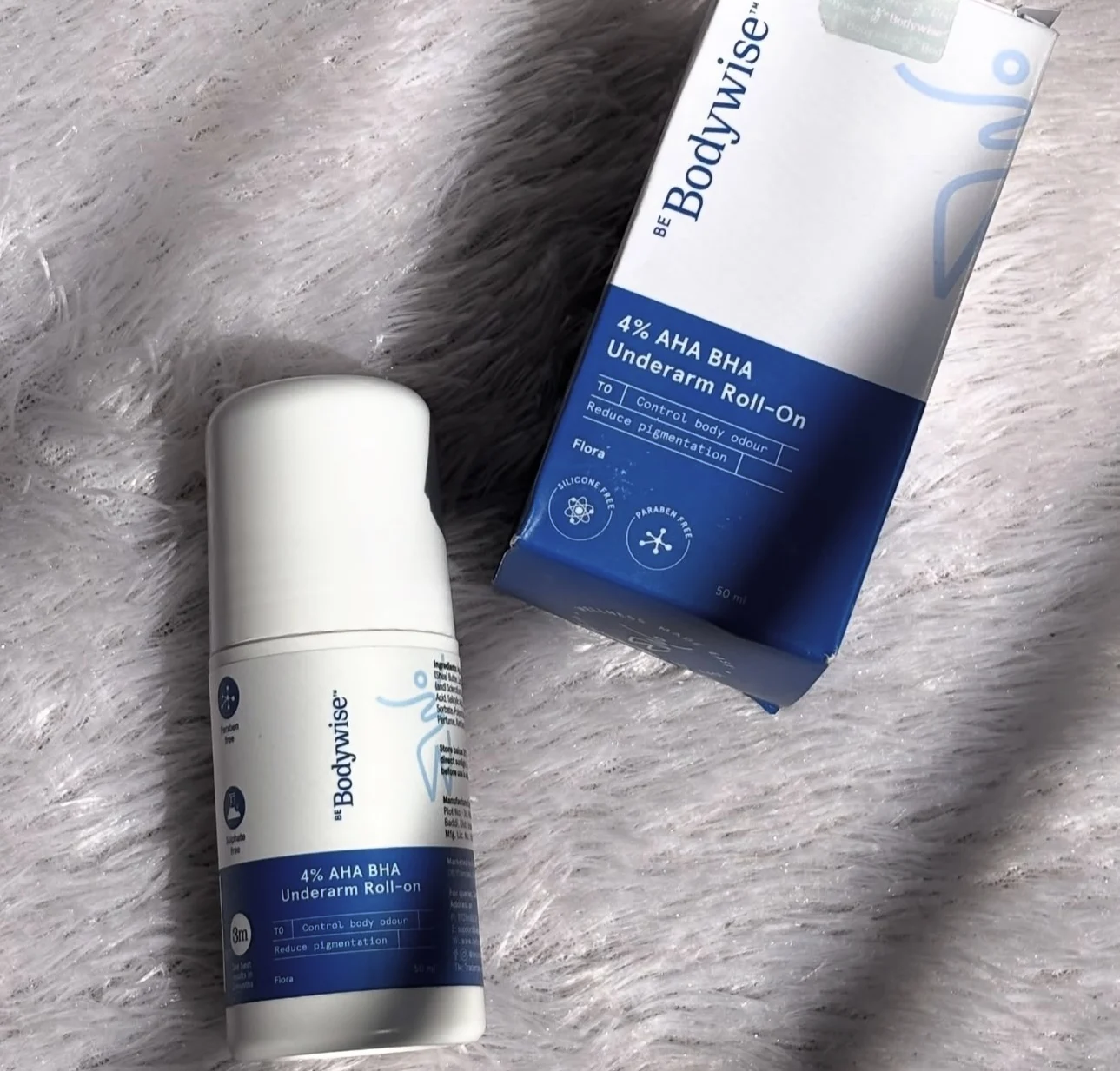 

50 мл Be Bodywise 4% AHA BHA Лосьон-антиперспирант для подмышек с шариками, контролирующий запах тела, уменьшающий гиперпигментацию, уход за телом, дезодорант