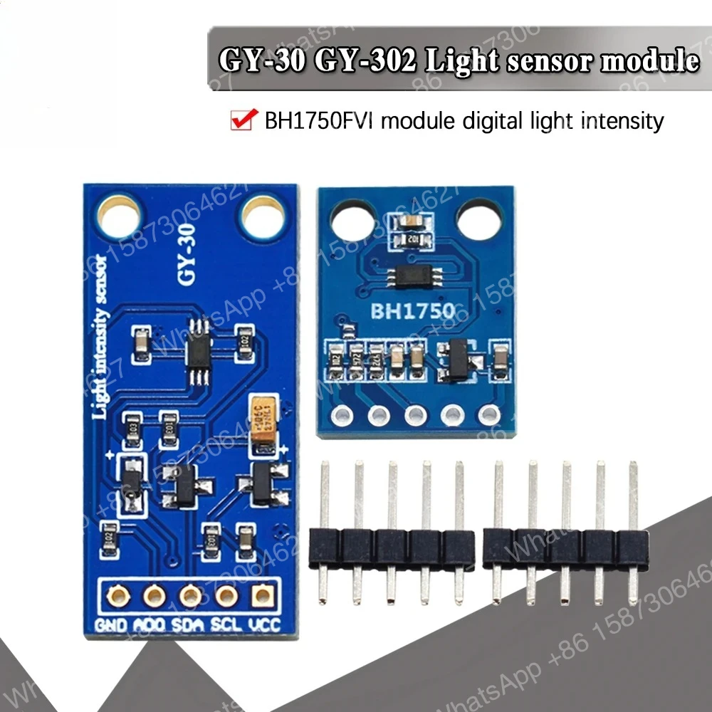 30-個-gy-302-gy-30-bh1750-bh1750fvi-arduino-3v-5v-用モジュールのデジタル光強度照度センサー-bh1750fvi