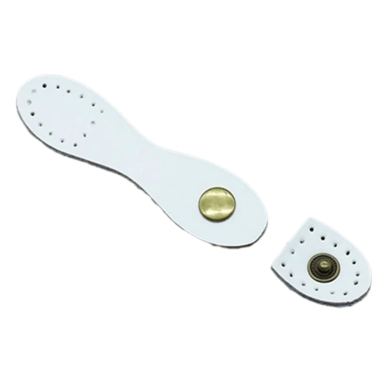 10x หนัง Buckles เย็บหลุมหนัง ปุ่มสำหรับกระเป๋าถือกระเป๋า Dropship