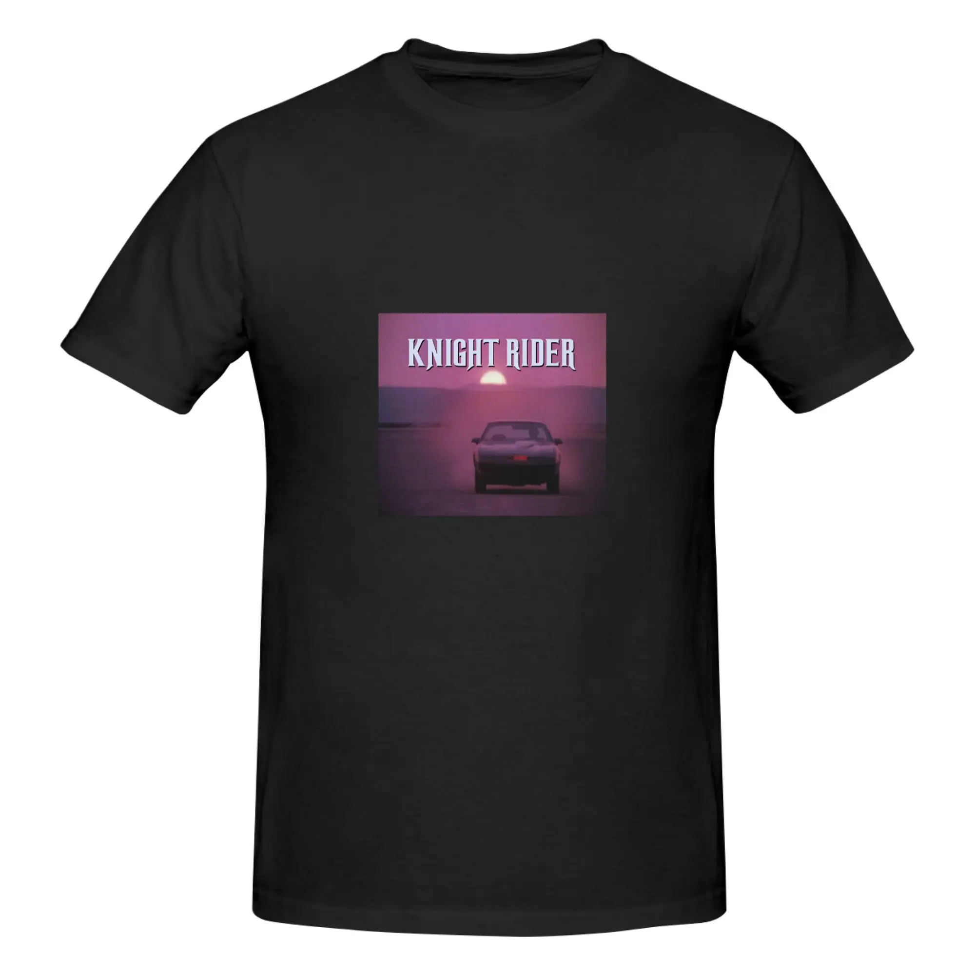 Funny KITT - Knight Rider  Men's Printed T-Shirt Unisex T shirtBlack