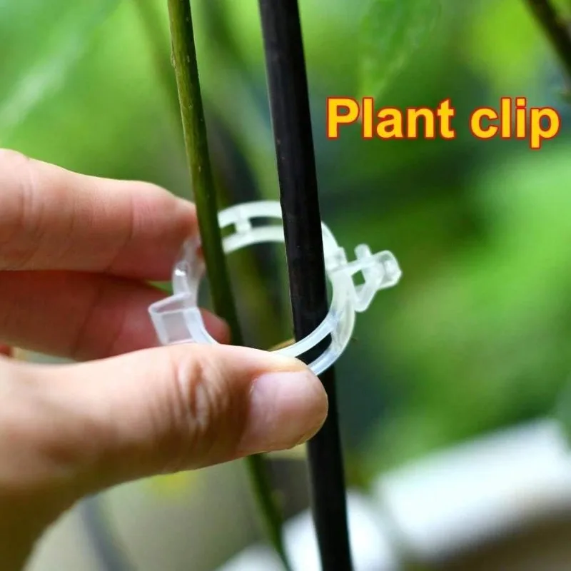 200pcs/bag Plant Clips-Tomato Clips-Plant Clips for Climbing Plants-For Vines Vegetables Tomatoes Growing Upright for Healthier Plants