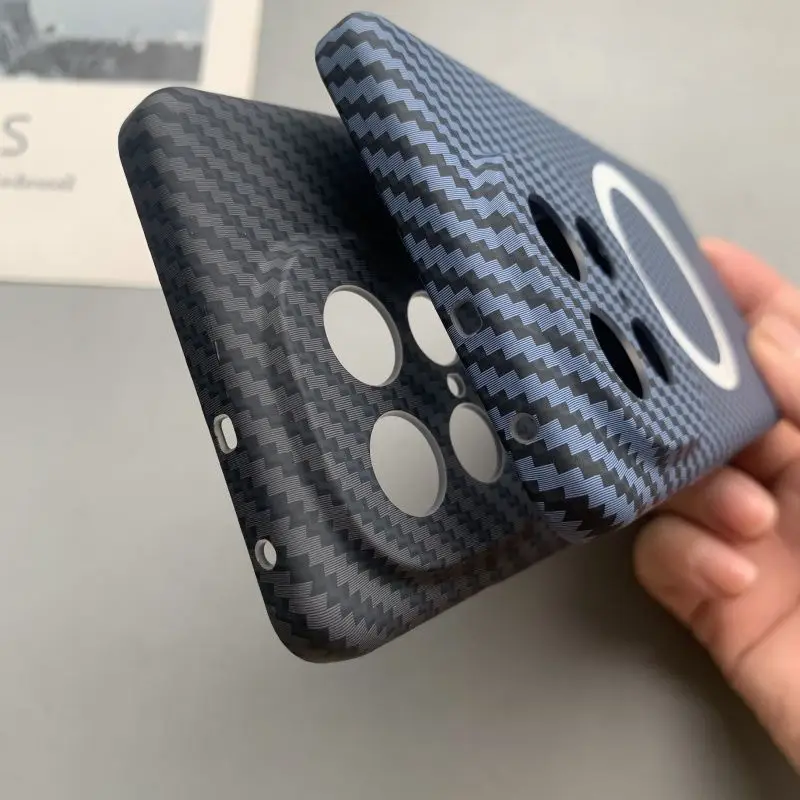 حافظة لهاتف IQOO Z10 Turbo Plus فاخرة من ألياف الكربون تدعم الشحن اللاسلكي حافظة رفيعة للغاية لهاتف Iqoo Z 10 Turbo pro Funda