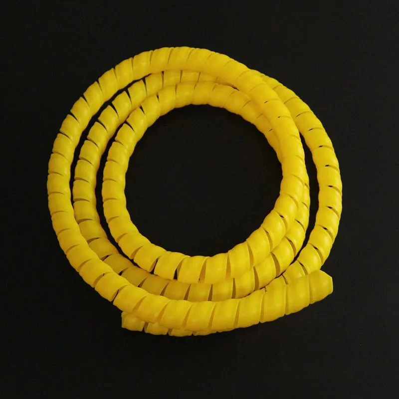 Freeshipping 2M 8/10/12/14/16 New Spiral Wraping Bands Sleeving Tube Flame Retardant Cable Protective Winding Pipe Wire