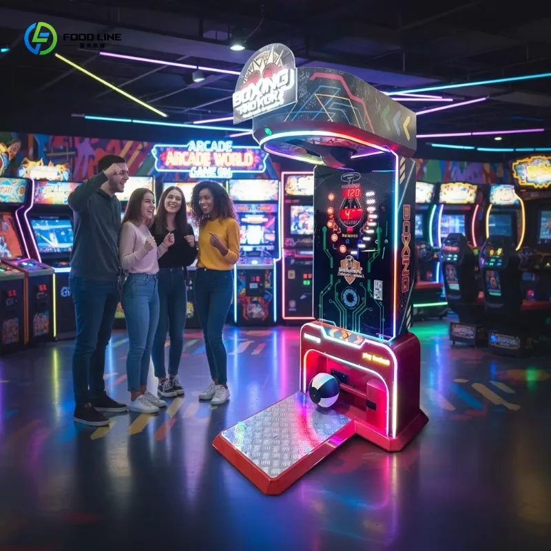 Customized Ultimate Stainless Steel Coin Boxing Game Machine Universal Power Plug Multi Age Group For Arcade Rooms