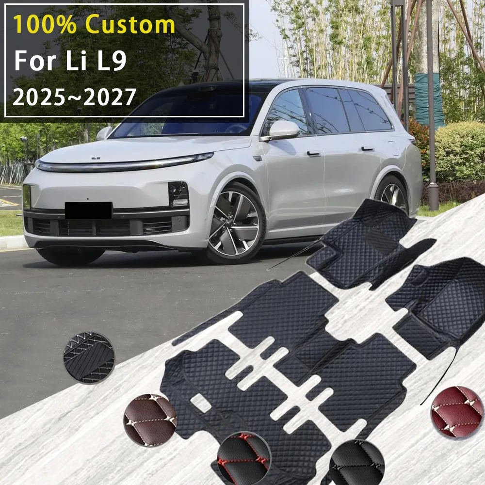 Car Floor Mats For Li L9 Ultra 6seat 2025 2026 2027 Waterproof Fully Set Tapetes Para Auto Universal Car Accessories