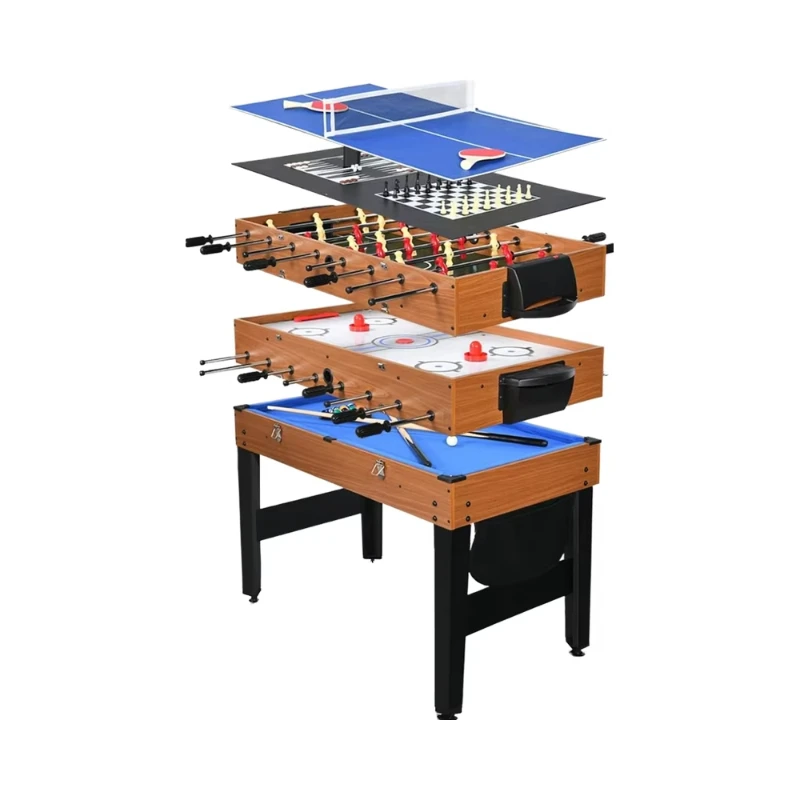 

Game table set 48-inch home board, hockey, table tennis, chess, backgammon for friends and family