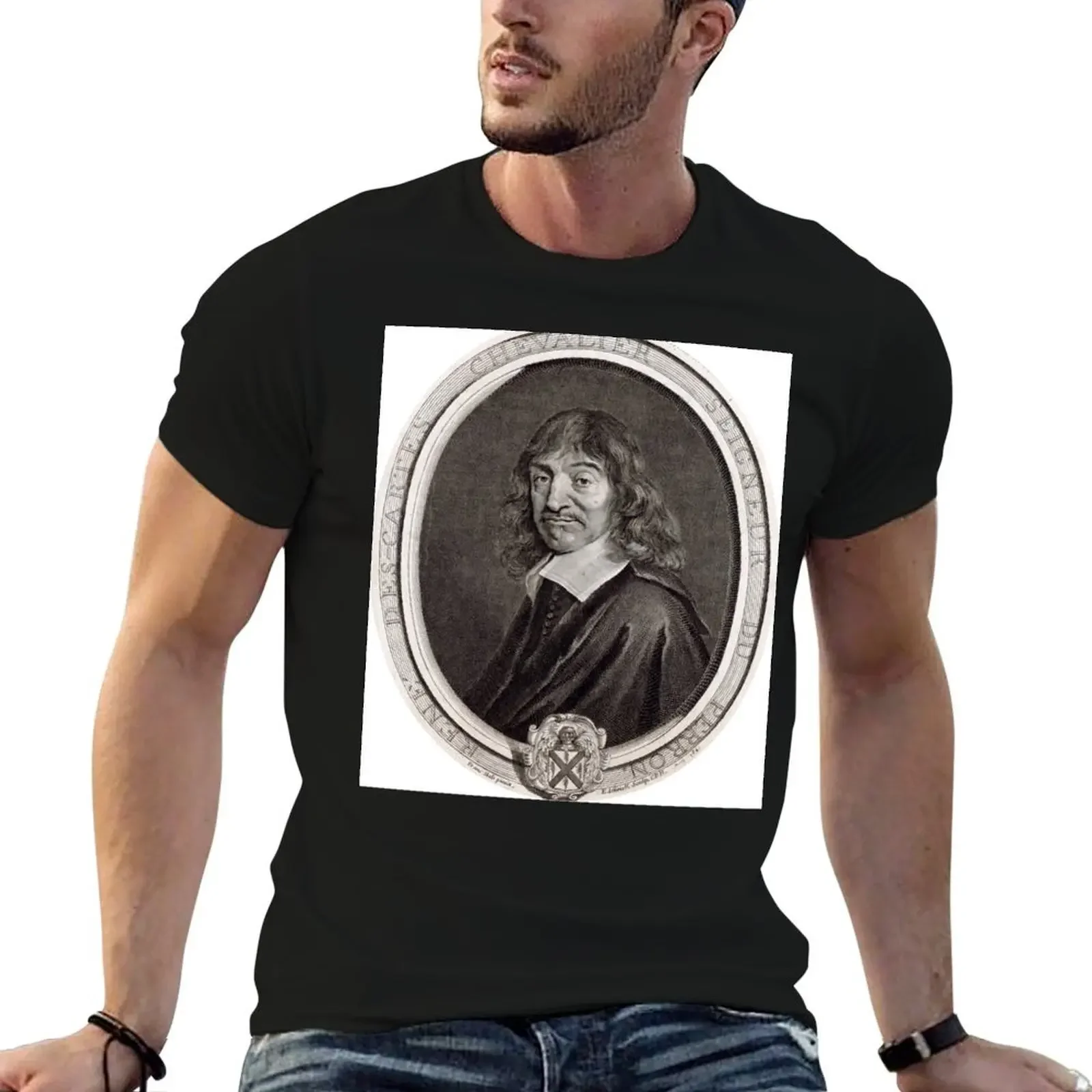 René Descartes T-Shirt graphic t shirts oversized graphic tee oversize t-shirts man mens t shirt