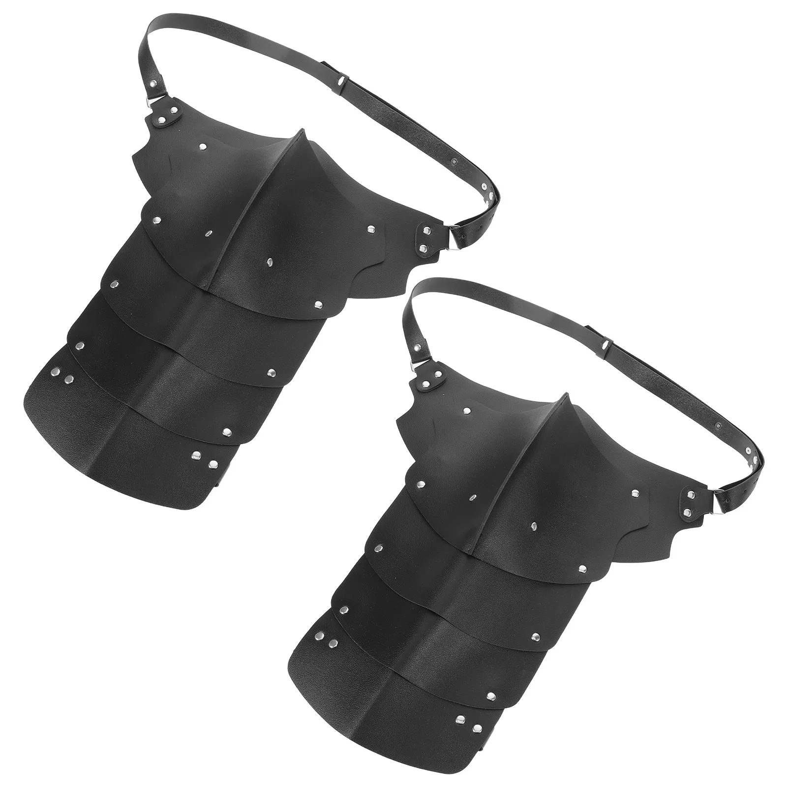 

2Pcs Adjustable Renaissance Faux Double Pauldron Medieval Shoulder Armor Knight Cosplay Costume