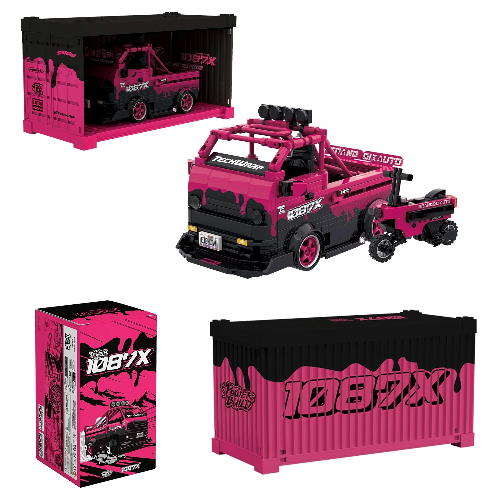1087X Drift Racing Team Buidling Block for Toyota Supra A90 Sport
