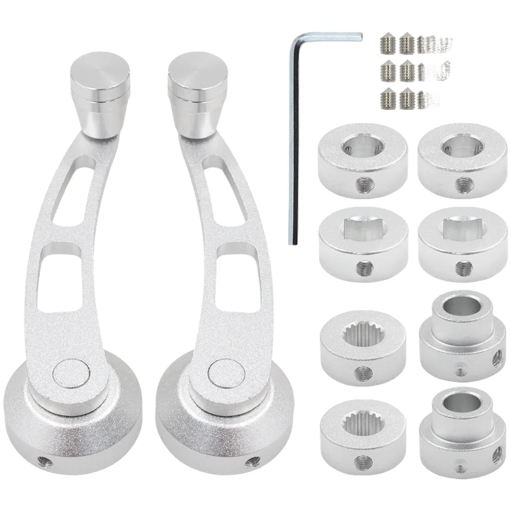 Billet Aluminum Window Crank Car Interior Replacement Anodized Finish Three Adapters Included Multi-fit Compatibility