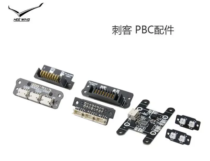 HEE WING T-1 Assassin: Planador de Asa Fixa com Asas de EPP, 5V/2AUBEC, LED RGB Instalado, Conector de Liberação Rápida para Asa, Pacote de Acessórios PCB