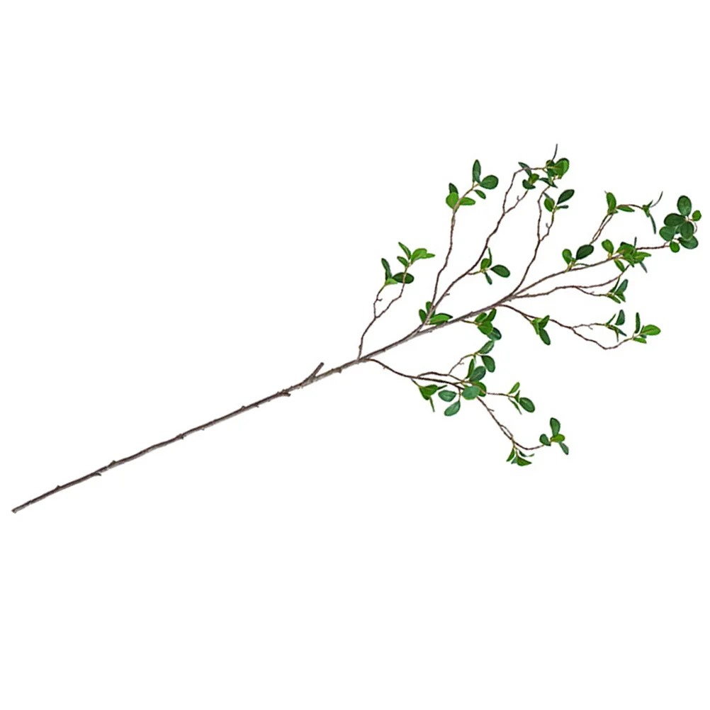 

Artificial Plant Green Leaf Branch Premium Faux Branch for Vase DIY Crafts Decor Simulation Plant Adornment