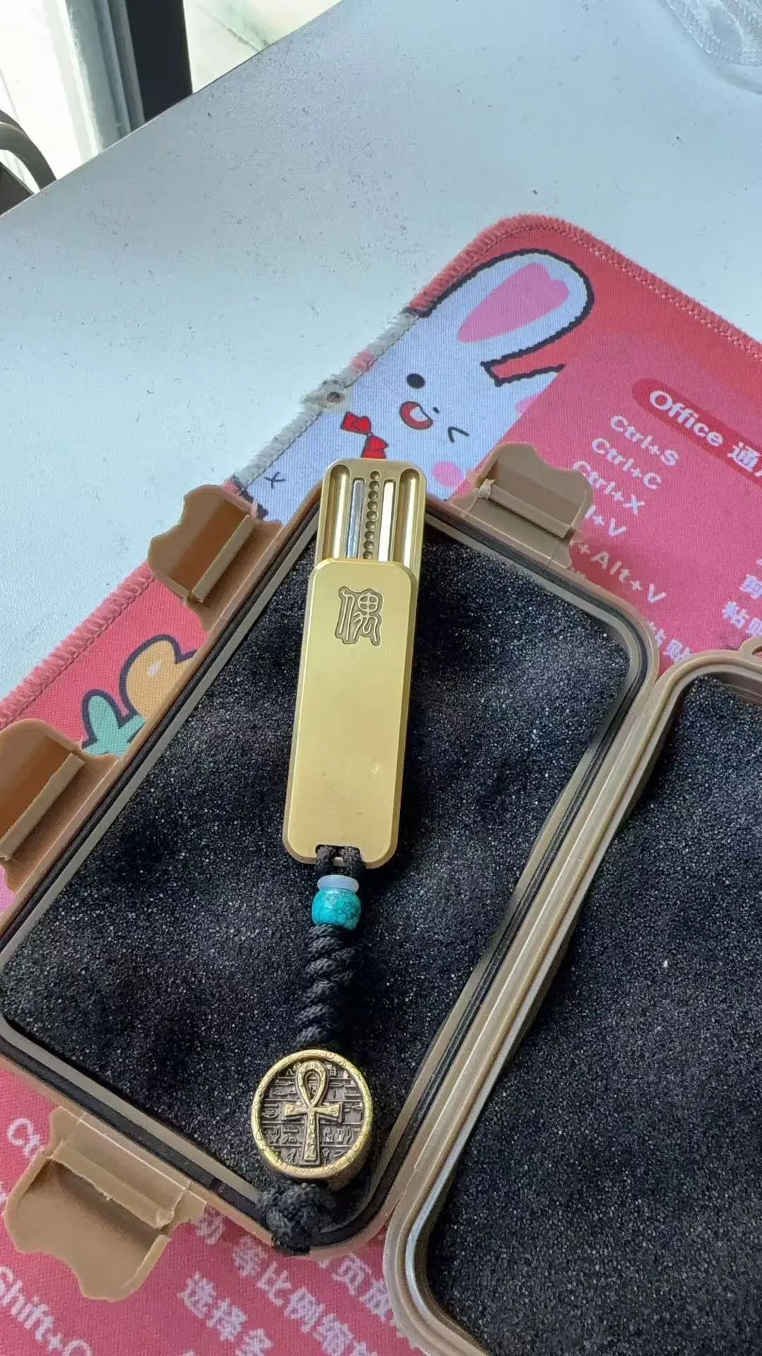 Usato EDC Incluso croaker in rame con ciondolo slider fidget push Giocattoli di decompressione