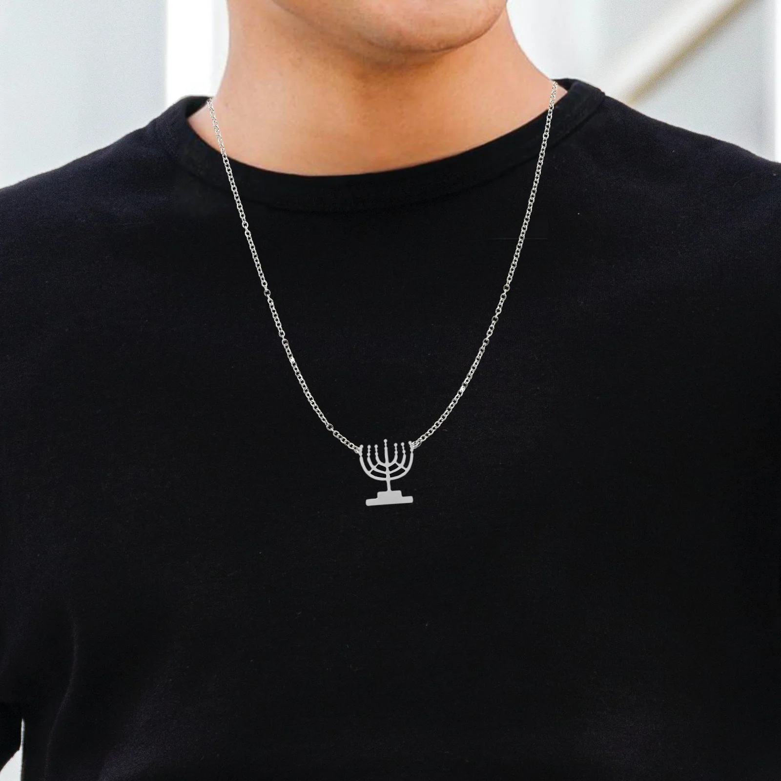 

3Pcs Candlestick Pendant Necklaces Women Trendy Small Decorative Necklaces Charm Gift for Birthdays Holidays Neck Jewelry