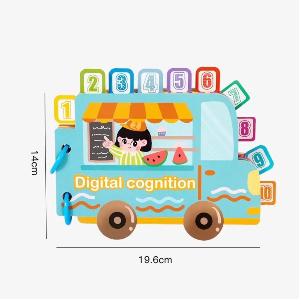 جديد DIY كتاب مشغول كارتون لطيف اللون عدد كتاب نشاط التعلم أطفال مونتيسوري