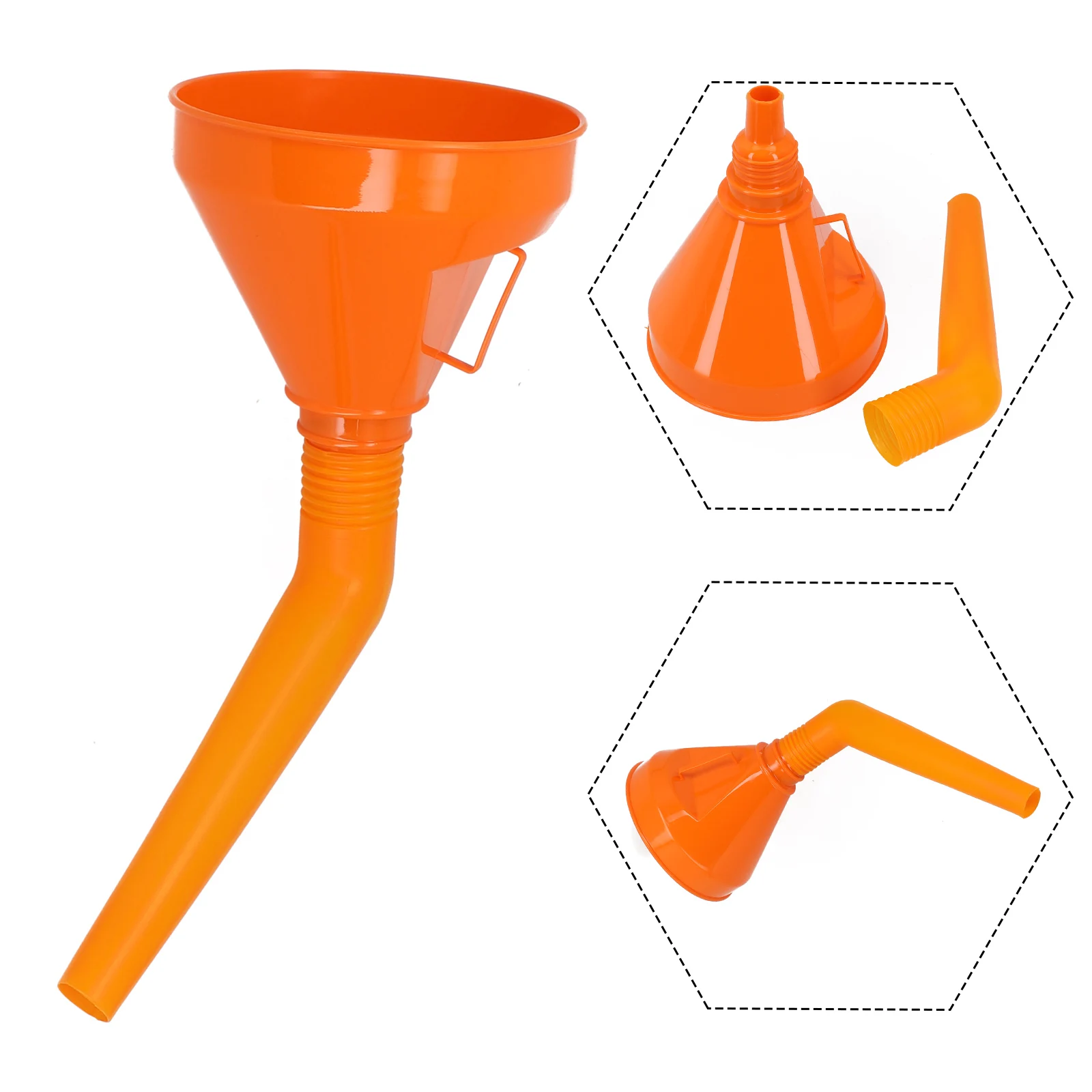 

Pictures Shown On Website Large Detachable Car Water Oil Funnel Fitment Removable Strainer Safe Handle Fuel Filler Pipes Smooth