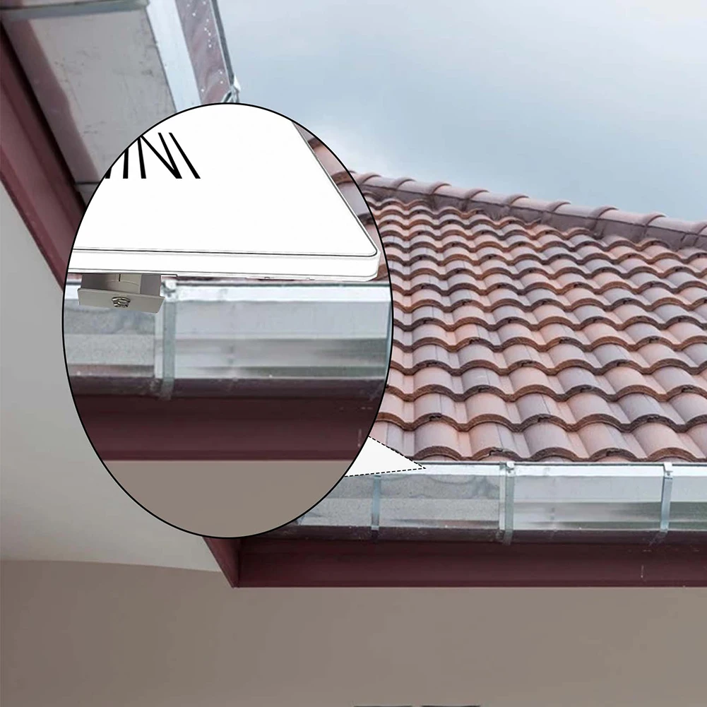 For Starlink Mini Gutter Mount Eave Gutter Support Angle Adjustable Weatherproof Stable Eave Bracket Eave Gutter Mounting Kit