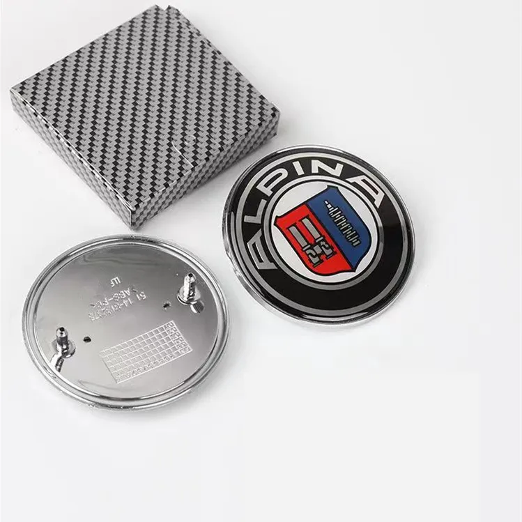 ALPINA auto cofano anteriore cofano distintivo tronco posteriore emblema volante adesivo ruota mozzo centrale Cap Badge cat styling accessori