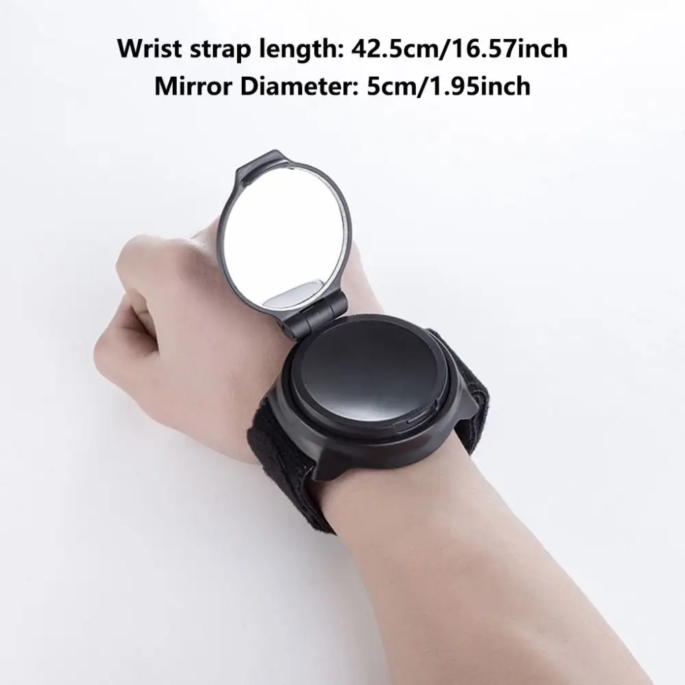 Riding Equipment Wrist Strap Foldable Rearview Mirror Bicycle Rear View Mirror Bike Mirror 360° Rotatable