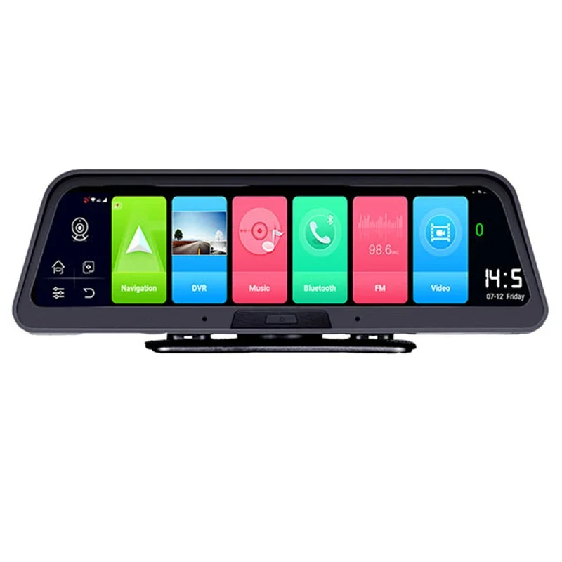 4G GPS DashCam Car Recorder 1080p Resolution 360 Degree View WIFI ADAS-10 Inch IPS Display Android 8.1 Dual Camera Black Box