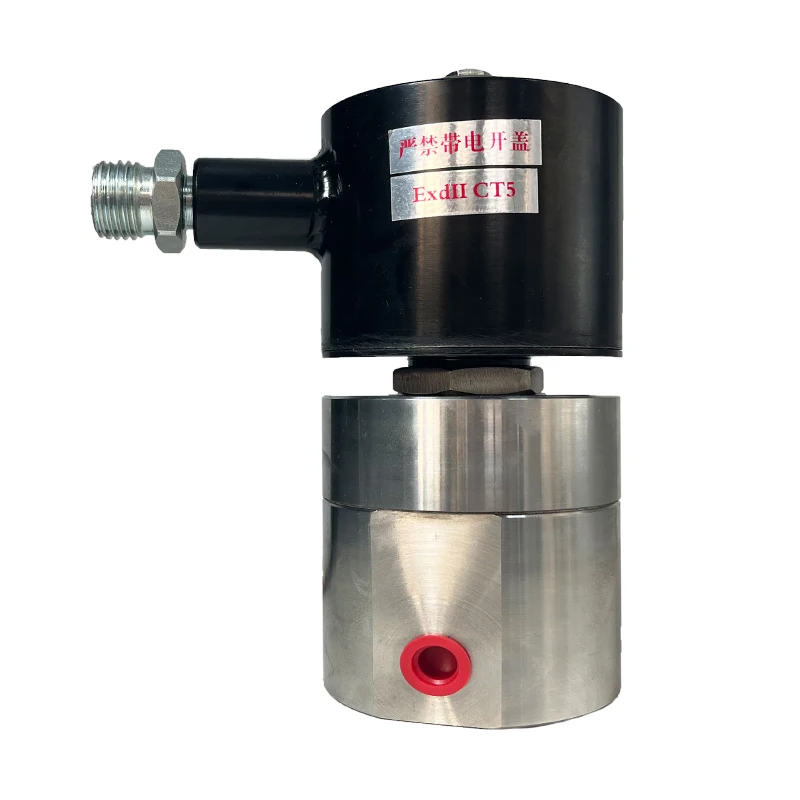 

300 бар, 30 МПа, 2-ходовой электромагнитный клапан высокого давления, 1/4 3/8, 24 В, отверстие 8 мм, нормально закрытый для кислорода и воды, взрывозащищенный