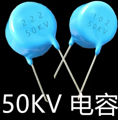 2PCS/LOT 50KV222 50KV102 High voltage porcelain capacitor pressure doubling welding machine plasma cutting equipment