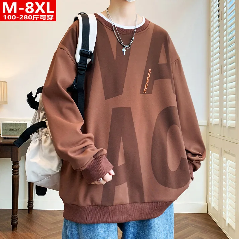 

M-8XL New Mens Sweatshirt Fashion Pullover Casual Hoodie Man Sportswear Letter Autumn Hoodies Large Size Men Hip Hop Top