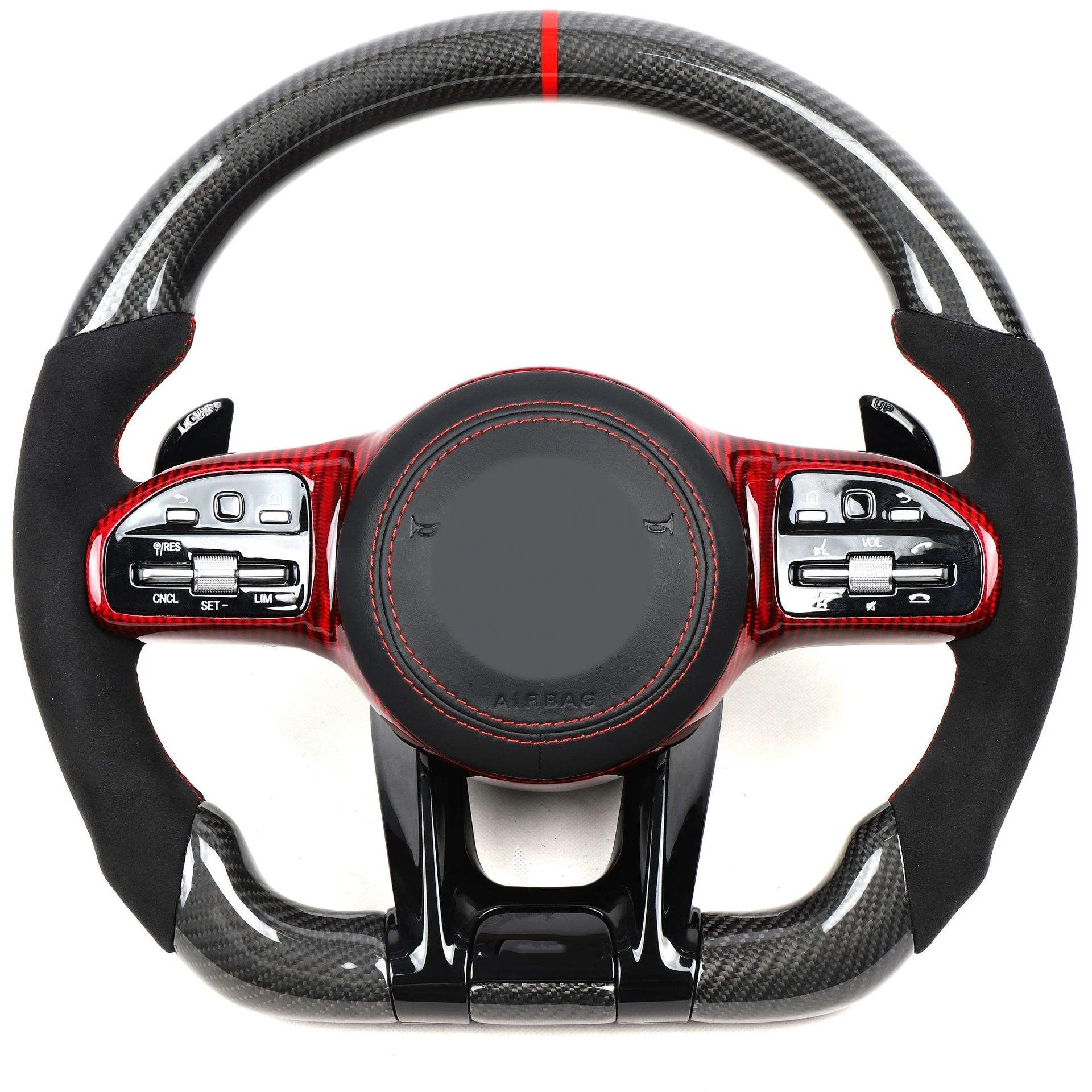 For C-Class C200 C260 C300 C180 C43 C63 Carbon Fiber Custom Car Steering Wheelcustom